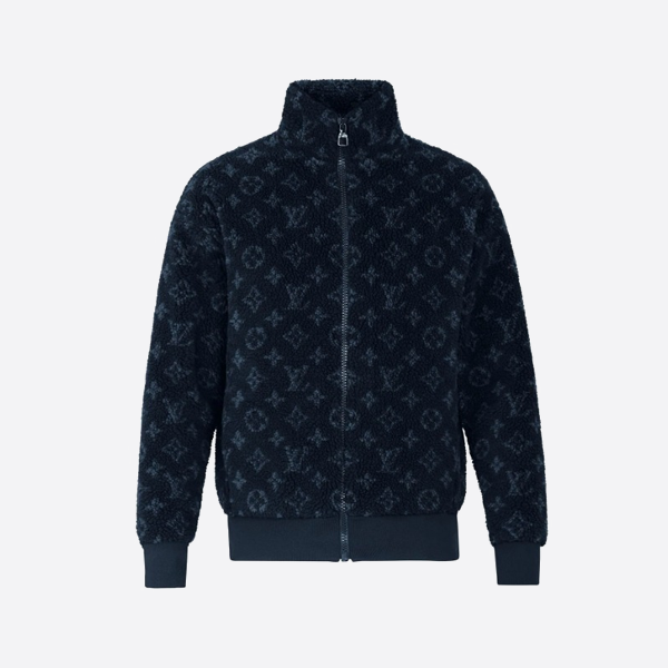 ルイ・ヴィトンのオールオーバープリント テディベア フリースジャケット