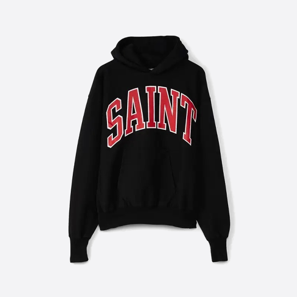 セントマイケル レッドレタープリント パーカー