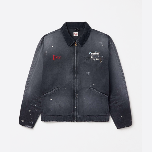 セントマイケルのダメージ加工ワークジャケット