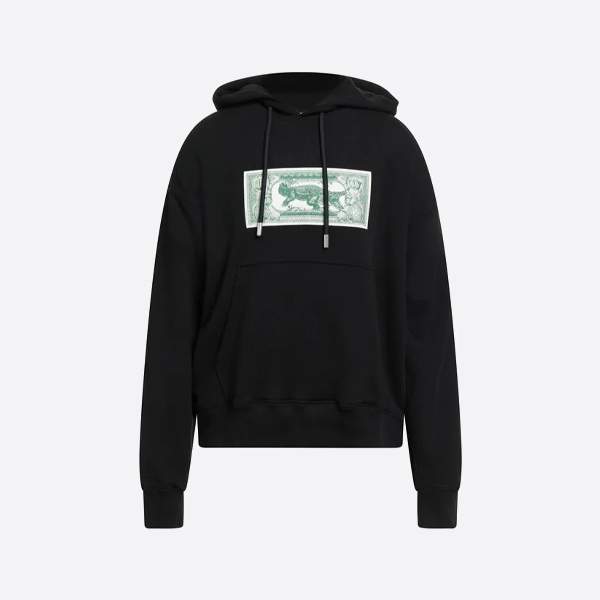 オフホワイト クロコダイル ドルプリント パーカー