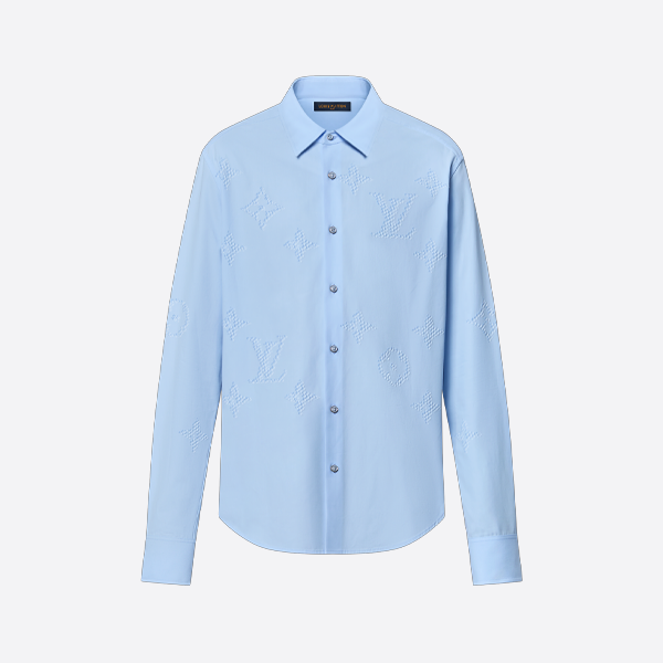 ルイ・ヴィトンのモノグラムプリント長袖シャツ
