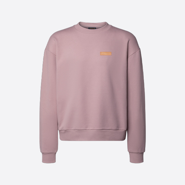 ルイ・ヴィトン レトロ ピンク クルーネック スウェットシャツ