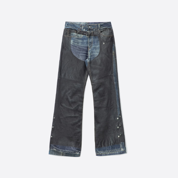 アクネ ストゥディオズ 3Dデジタルプリント ワイドレッグジーンズ