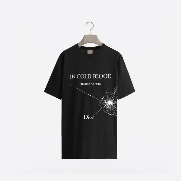 ディオール ビーズプリント ロゴ刺繍入り半袖Tシャツ