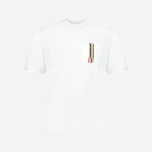 バーバリー リボンポケット マーセライズドコットン 半袖Tシャツ