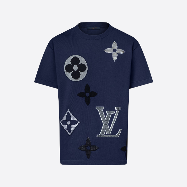 ルイ・ヴィトン モノグラムジャカードニット 半袖Tシャツ