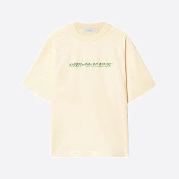 オフホワイトの米ドル紙幣、矢印のプリント、短い口