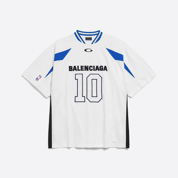 バレンシアガ バスケットボール コラボレーション 半袖Tシャツ（ホワイト）