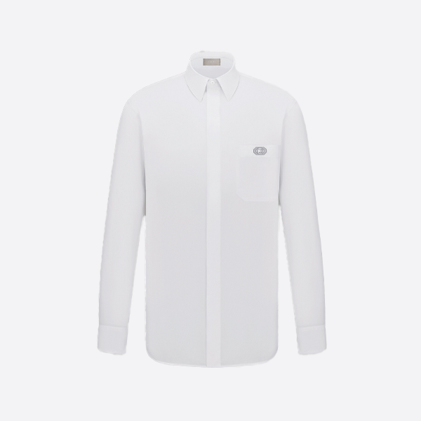 ディオール刺繍入り長袖シャツ