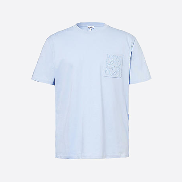 ロエベ ポケット刺繍ロゴ入り半袖Tシャツ