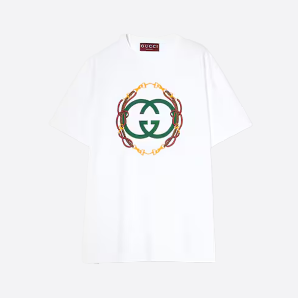 グッチの半袖シャツ（グリーンラベル付き）