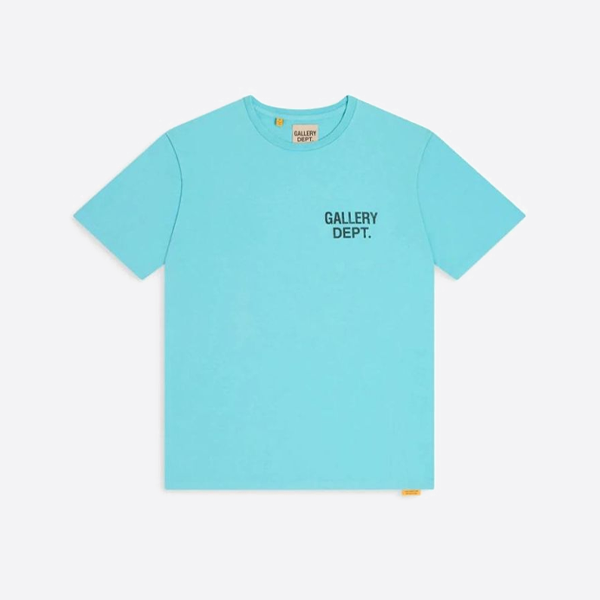 ギャラリーデプト レイクブルーブラック イングリッシュプリント 半袖