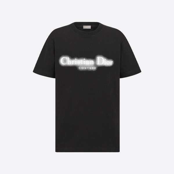 ディオール刺繍入りレタープリント半袖シャツ