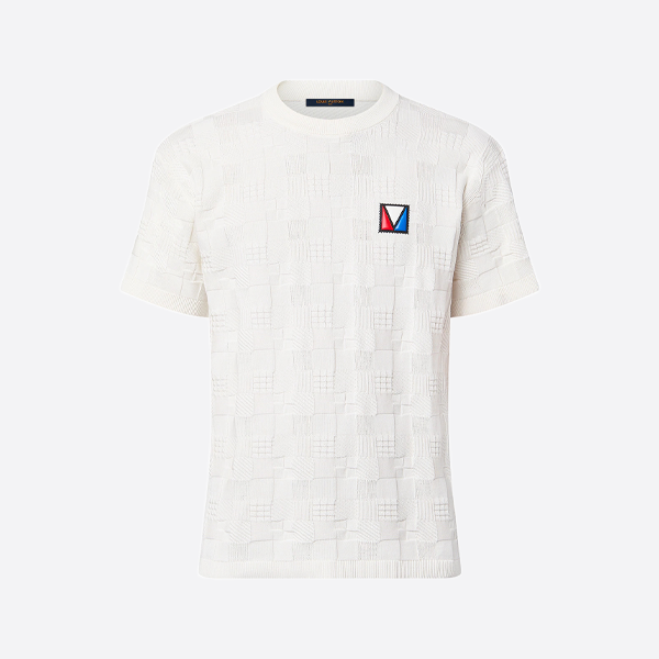ルイ・ヴィトン アメリカズカップ ニットジャカード 半袖Tシャツ