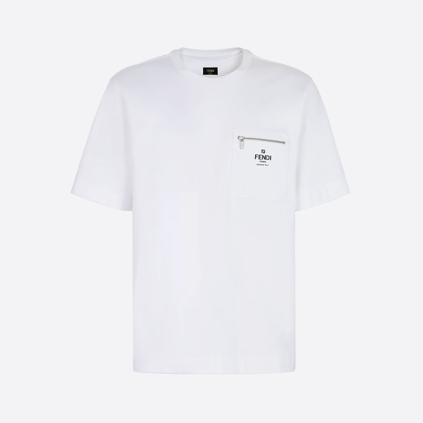 フェンディ ジッパー FFプリント ポケット 半袖Tシャツ