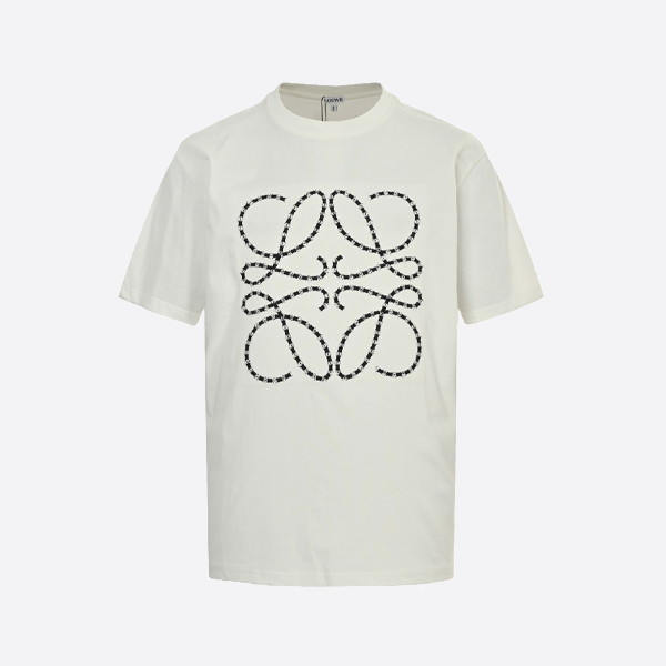 ロエベの刺繍ロゴ入り半袖シャツ