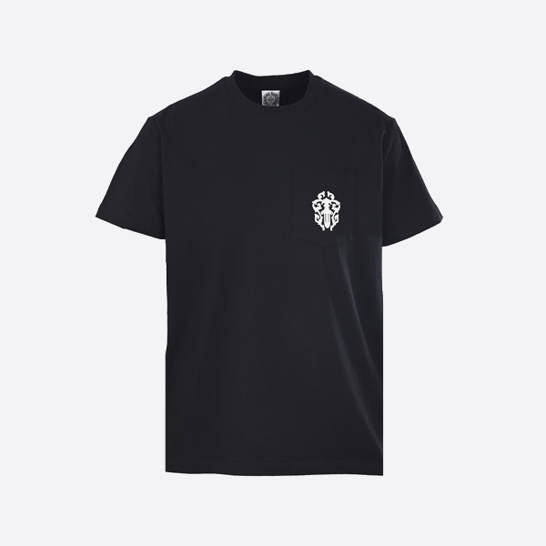 クロムハーツ ポケットヴァインソードプリント 半袖Tシャツ、ブラック