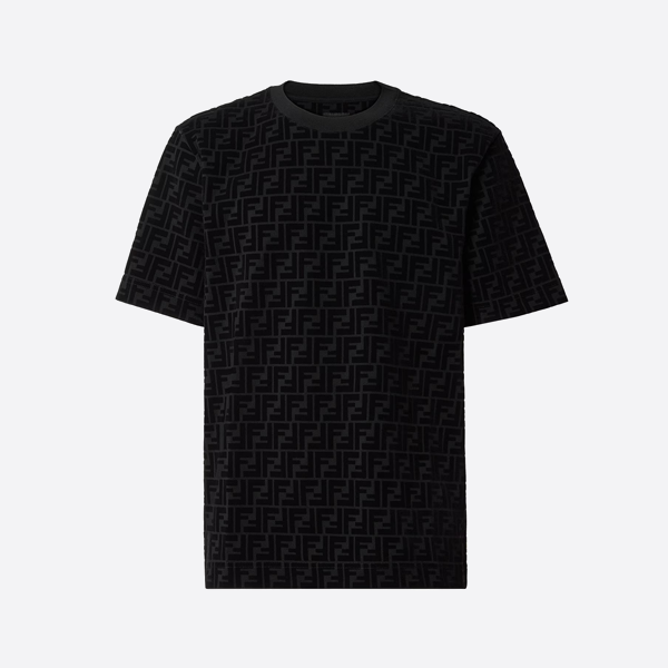フェンディ オールオーバープリント FF ピケ フロッキー加工 半袖Tシャツ