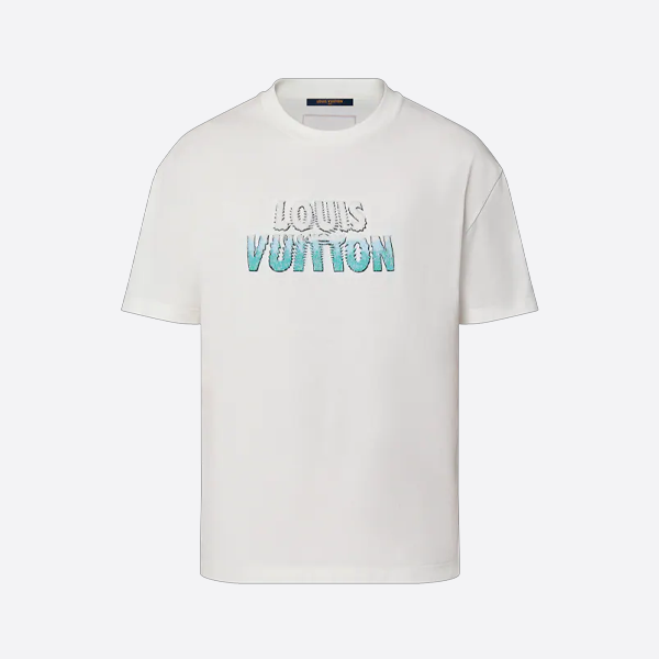 ルイ・ヴィトン ビーズ装飾クルーネック半袖Tシャツ