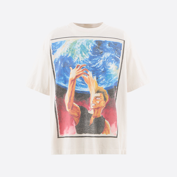 聖ミカエル パラサイト プリント 半袖Tシャツ