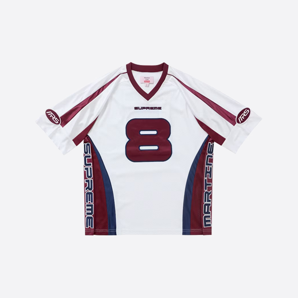 Supremeコラボレーションメッシュアメリカン半袖サッカージャージ