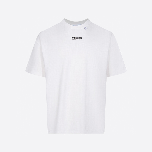 オフホワイトのマドンナ油絵柄半袖Tシャツ