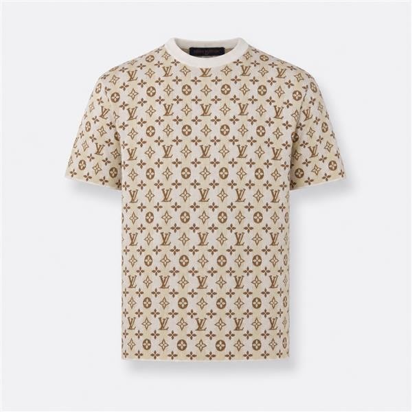 ルイヴィトン フローラルプリント ストライプ Tシャツ イエロー マルチカラー