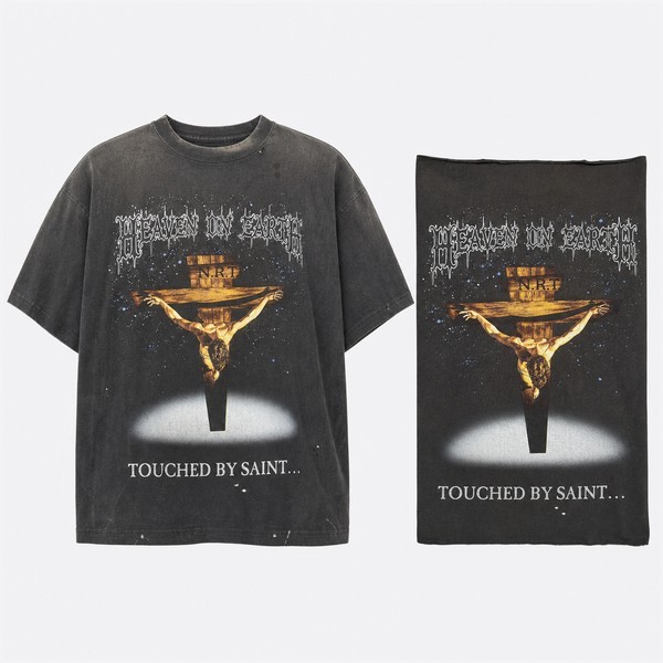 セント マイケル SS Tシャツ Jesus ブラック