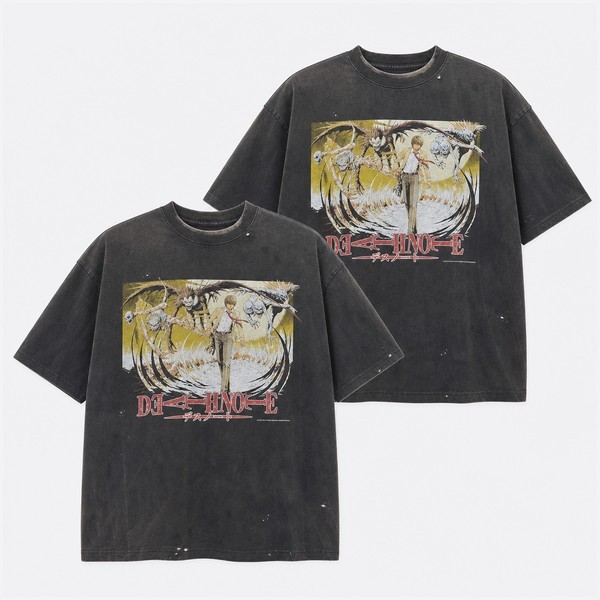 セント マイケル x デスノート DN_SS Tシャツ デスノート ブラック