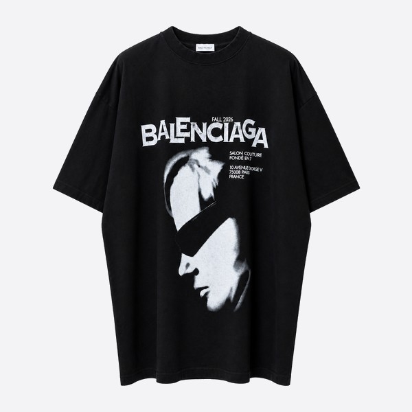 バレンシアガ サングラス ポートレートTシャツ ブラック
