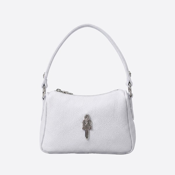 クロムハーツ ホワイト クロス Zip ショルダー バッグ