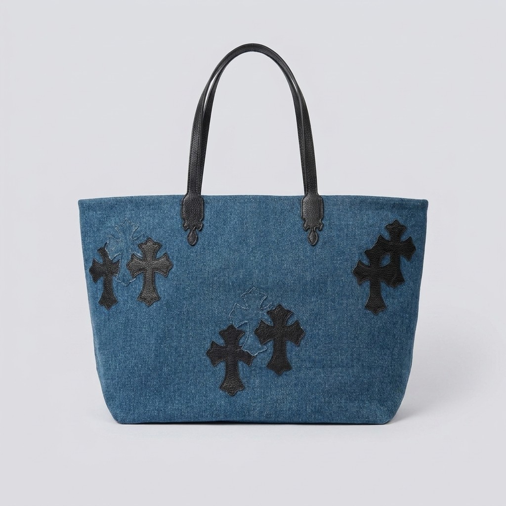 クロムハーツ デニム クロス トートバッグ