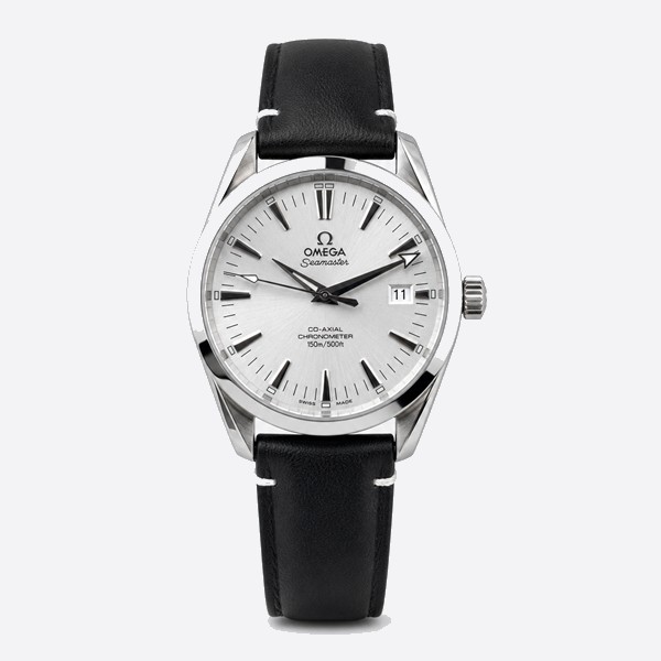 オメガ Seamaster Aqua Terra ウォッチ ホワイト ダイヤル ブラック ストラップ