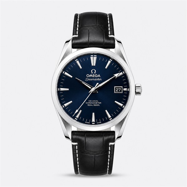 オメガ Seamaster Aqua Terra ウォッチ Blue ダイヤル シルバー ケース