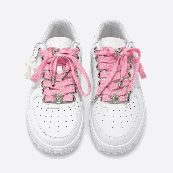 クロムハーツ x Nike Air Force 1 Low ホワイト ピンク