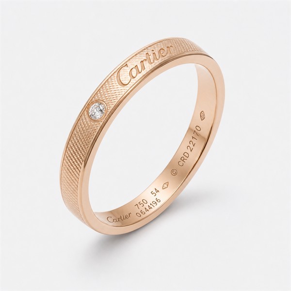 カルティエ Love Logo ナロー ダイヤモンド リング ローズゴールド