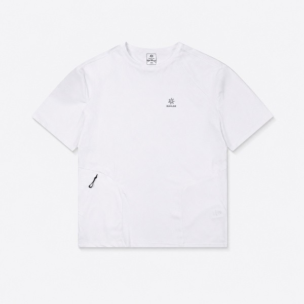 ケイラス レーザーボンデッド ヘムポケット 速乾Tシャツ ホワイト