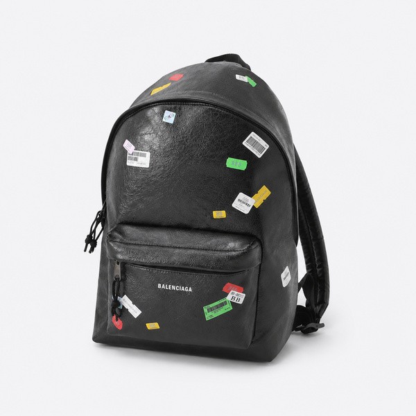 バレンシアガ Explorer ステッカー バックパック ブラック