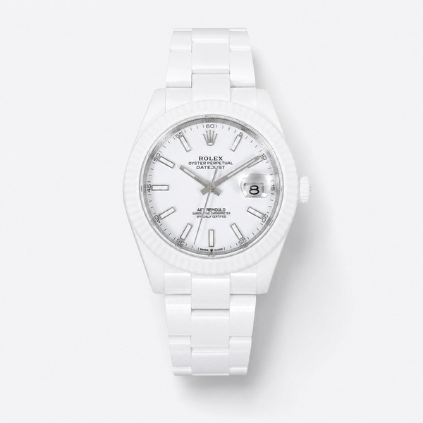 ロレックス デイトジャスト AETリモールド 41mm セラミック ホワイトダイヤル
