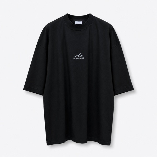 バレンシアガ 3Bスポーツアイコン オーバーサイズTシャツ ウォッシュブラック 0400026629978