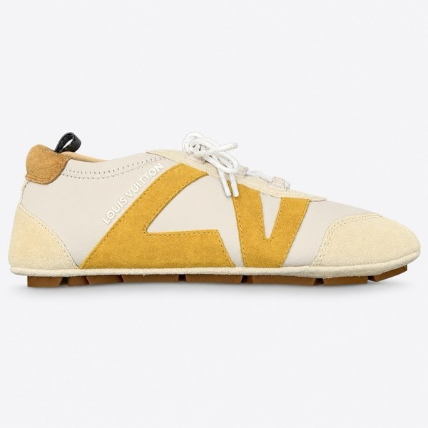 ルイ・ヴィトン LV Sneakerina ロートップシューズ イエロー ホワイト