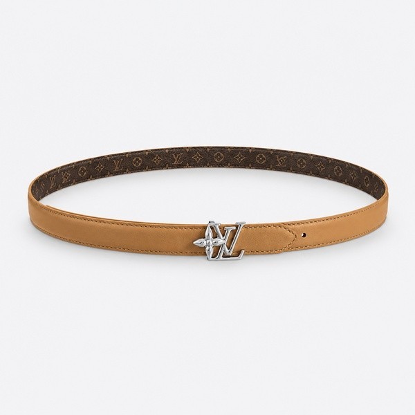 ルイヴィトン LV Bloom 20mm リバーシブルベルト タン シルバー