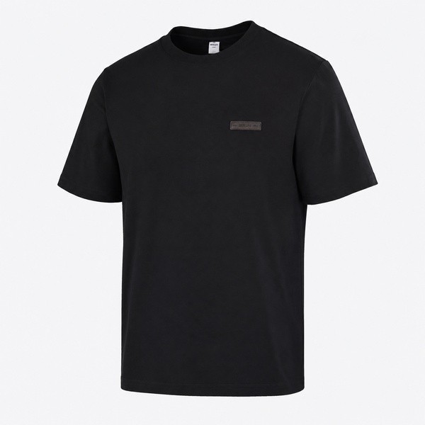 ベルルッティ レザーディテール Tシャツ ブラック 305843