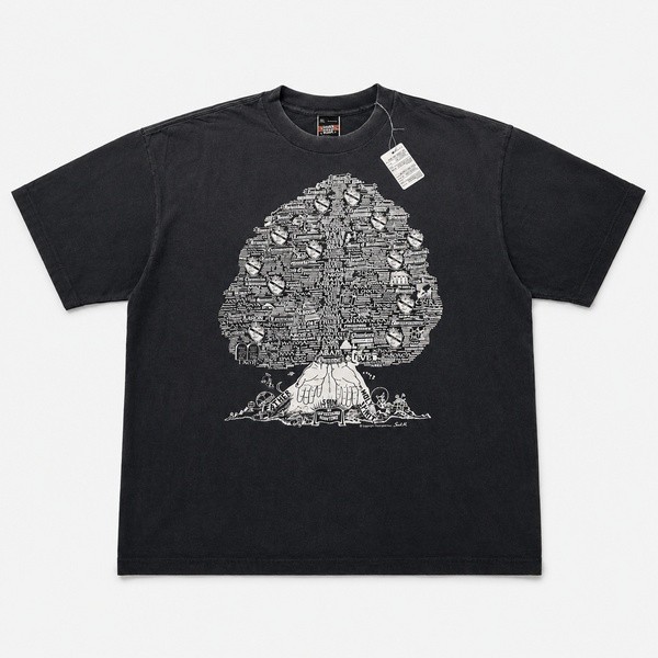 セントマイケル SS Tシャツ Tree ブラック