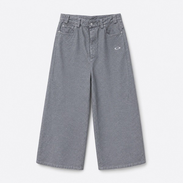 バレンシアガ ツイルウォッシュ バギーデニムパンツ グレー