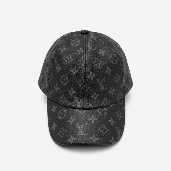 ルイ ヴィトン LV Get Ready モノグラムコーティングキャンバス キャップ ブラック M76528