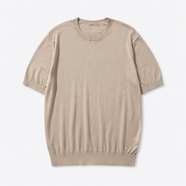 ゼニア Sabbia Oasi コットン Tシャツ ライトトープ