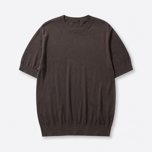 ゼニア Sabbia Oasi コットン Tシャツ ダークブラウン