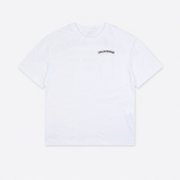 クロムハーツ Rolling Stones ラスベガス ポケット Tシャツ ホワイト 1383-120240103LVER