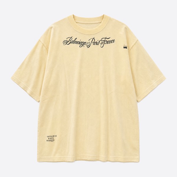 バレンシアガ ウォッシュド マルチプリント Tシャツ